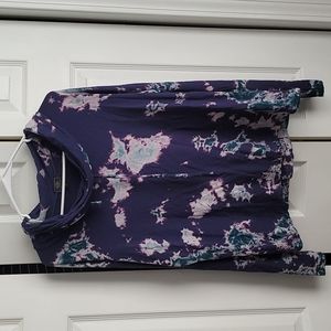 Soft long sleeve cowl neck top/size M